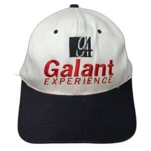 KC Caps Snapback Hat White Black One Size Galant Experience Embroidered Logo